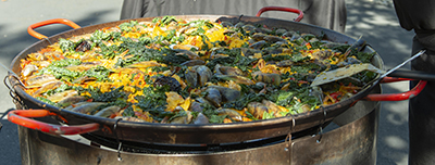 Gerards paella at harvest party